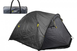 4 Person Double Skin Dome Tent - Slate Grey